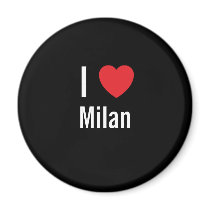 I love Milan magnets by funnycustomtshirts I love Milan magnets
