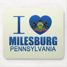 I Love Milesburg, PA Mouse Pads