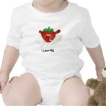 I Love Milk  (strawberry) Romper