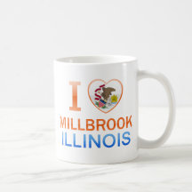 I Love Millbrook, IL Coffee Mugs