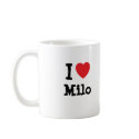 I love Milo heart custom personalized mugs by funnycustomtshirts I love Milo heart custom personalized mugs