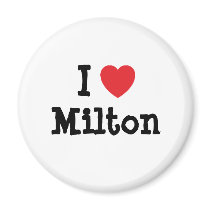 I love Milton heart custom personalized magnets by funnycustomtshirts I love Milton heart custom personalized magnets