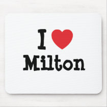 I love Milton heart custom personalized mousepads by funnycustomtshirts I love Milton heart custom personalized mousepads