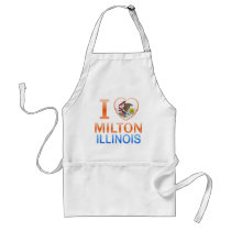 I Love Milton, IL Apron