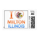 I Love Milton, IL postage