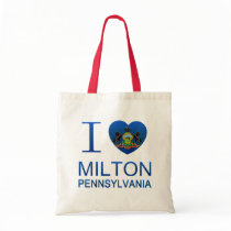 I Love Milton, PA Canvas Bag