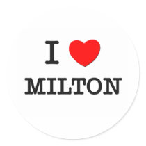 I Love Milton stickers by ilovemyshirt I Love Milton stickers