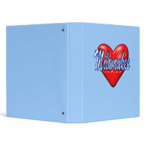 I Love Milwaukee Wisconsin Binders