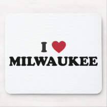 I Love Milwaukee Wisconsin Mouse Pad