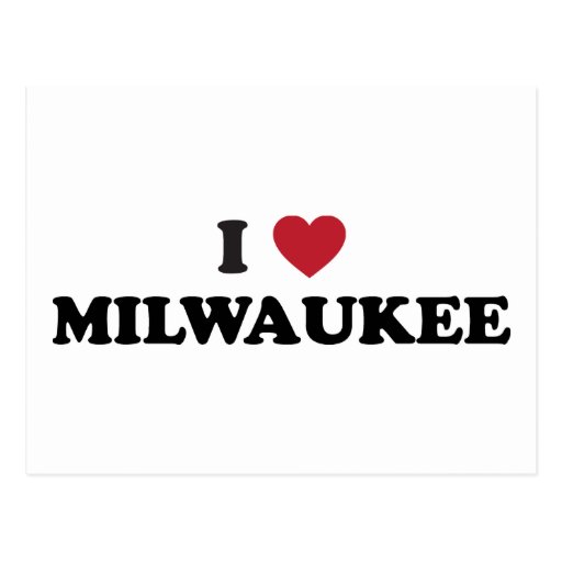 I Love Milwaukee Wisconsin Postcard Zazzle