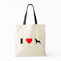 I Love Min Pins Bag