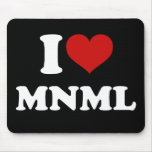 I Love Minimal Mouse Pads