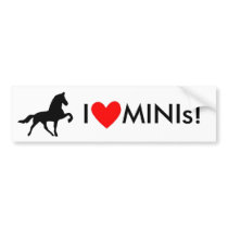 I Love MINIs! bumper stickers