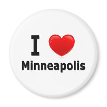 I Love Minneapolis magnets by LakesnWoods I Love Minneapolis magnets