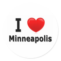 I Love Minneapolis stickers by LakesnWoods I Love Minneapolis stickers