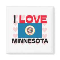 I Love Minnesota magnets by tshirtshirts I Love Minnesota magnets