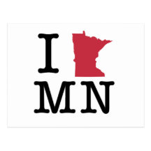 I Love Minnesota Postcards