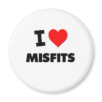 I Love Misfits Fridge Magnet