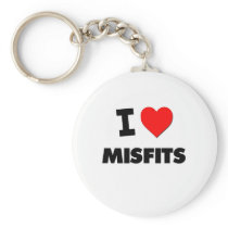 I Love Misfits Keychains