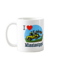 I Love Mississippi Country Taxi mugs