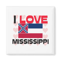 I Love Mississippi magnets