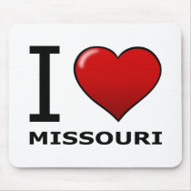 I LOVE MISSOURI MOUSE PAD