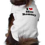 I LOVE MITT ROMNEY DOGGIE T-SHIRT