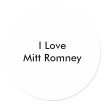 I Love Mitt Romney stickers