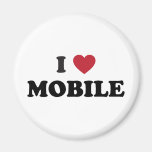 I Love Mobile Alabama Fridge Magnet