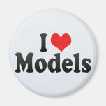 I Love Models Refrigerator Magnets