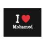 I love Mohamed heart custom personalized Post Cards I love Mohamed heart custom personalized Post Cards