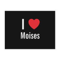 I love Moises postcards by funnycustomtshirts I love Moises postcards