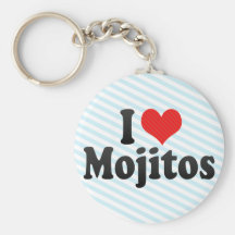 I Love Mojitos Key Chain