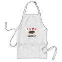 I Love Moles aprons