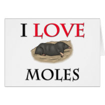 I Love Moles cards by tshirtshirts I Love Moles cards