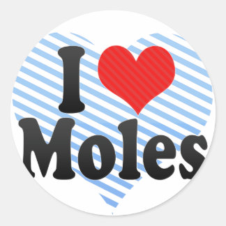 moles sticker round classic mole gifts