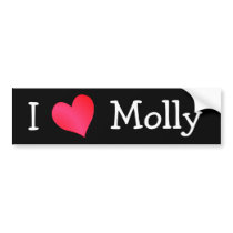 I Love Molly bumper stickers