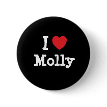 I love Molly heart T-Shirt buttons