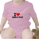 I love mom and dad t-shirts
