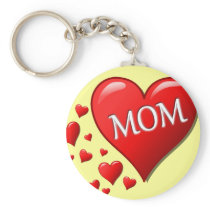 I Love Mom Key Chains