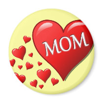 I Love Mom Magnets