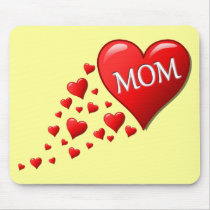 I Love Mom Mousepads