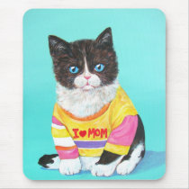 I Love Mom mousepads