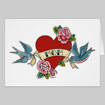 I Love Mom Tattoo Card 1 cards
