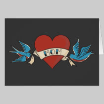 I Love Mom Tattoo Card 2 cards