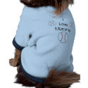 I Love Mommy baseball dog shirt pet clothing by blessed0525 I Love Mommy baseball dog shirt pet clothing