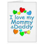 I Love Mommy & Daddy cards