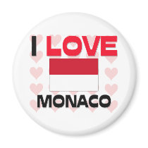 I Love Monaco magnets
