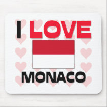 I Love Monaco mousepads