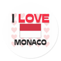 I Love Monaco stickers